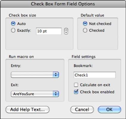 Word For Mac 2011 Test Checkbox